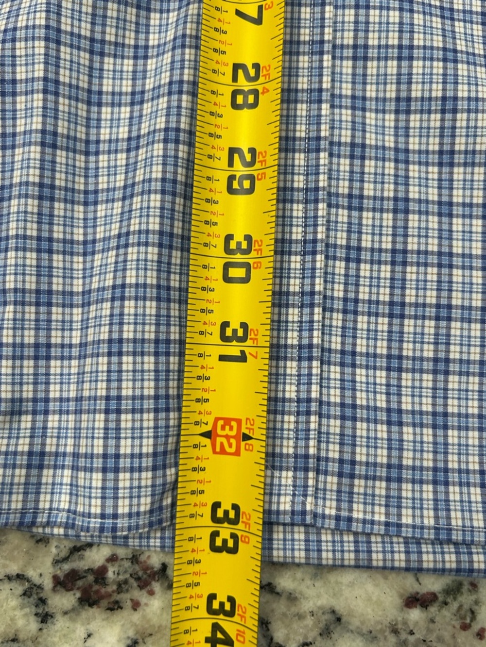 Ralph Lauren Easy Care Men’s Stretch Blue Plaid Button Down Shirt XXL Casual - Picture 8 of 9